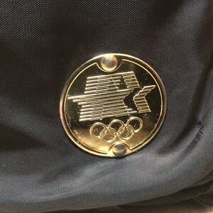 Vintage 1984 Los Angeles 23rd Olympiad OLYMPIC Duffle Gym Travel Bag Metal Fob